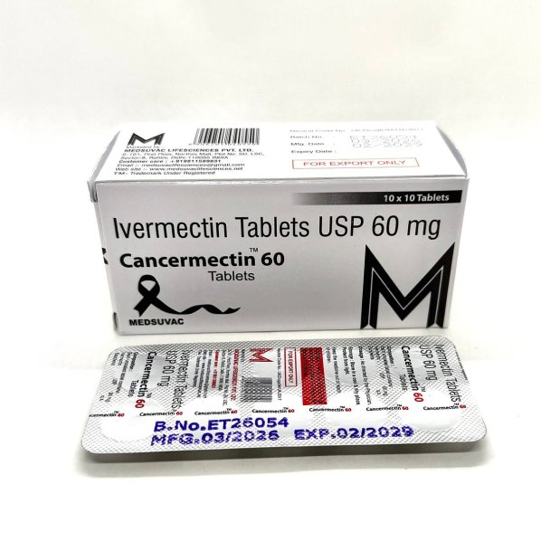 Cancermectin-60 (Ивермектин 60мг) 100 таблеток