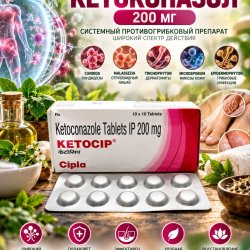 Ketocip (Кетоконазол 200мг) 10таблеток