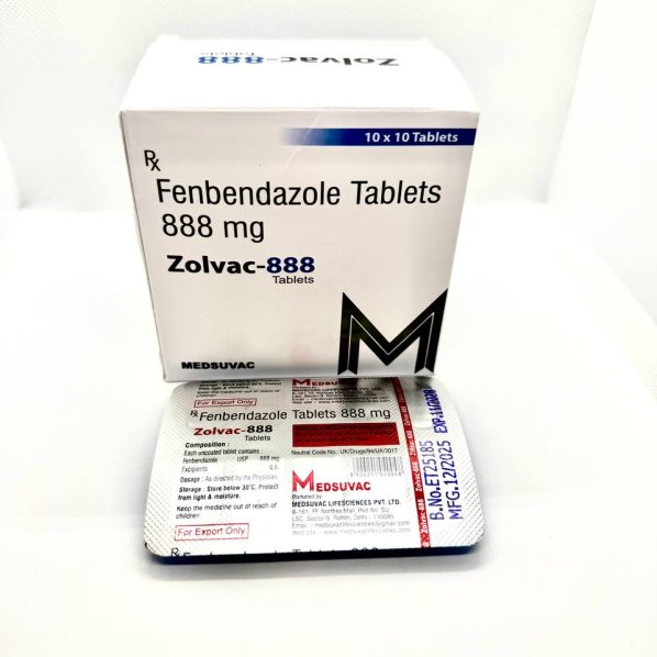 Zolvac-888 (Фенбендазол 888мг) 100 таблеток